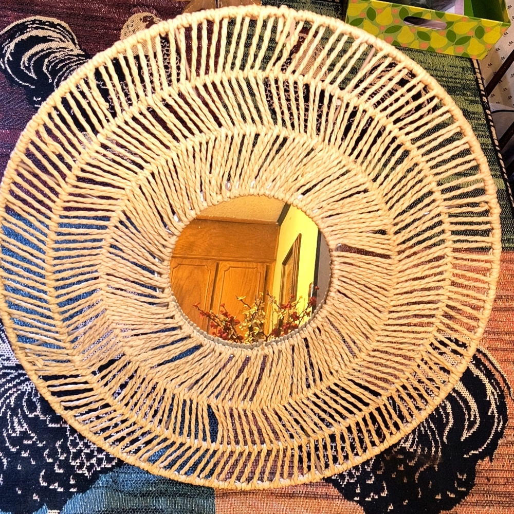 Paper Rope Mirror, NWT